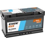 Exide 019 EFB Car Battery 100Ah EL1000